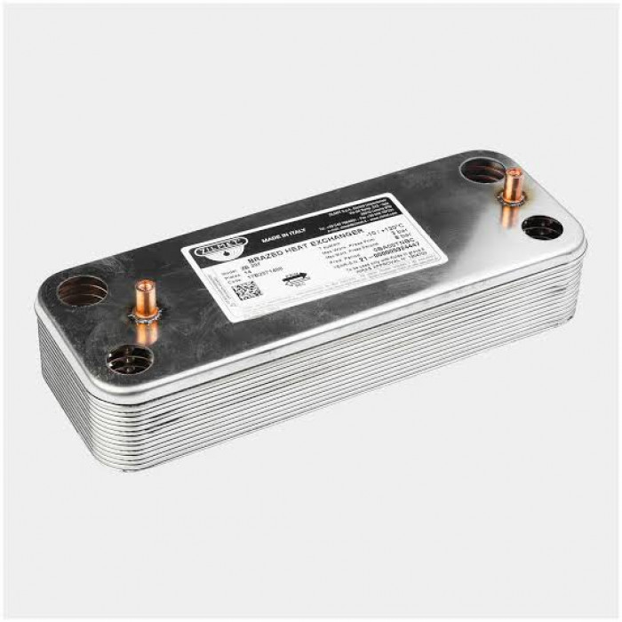 Теплообменник ГВС BAXI Eco Four (до 2014г), Fourtech и Eco Compact 156 мм (14пластин)