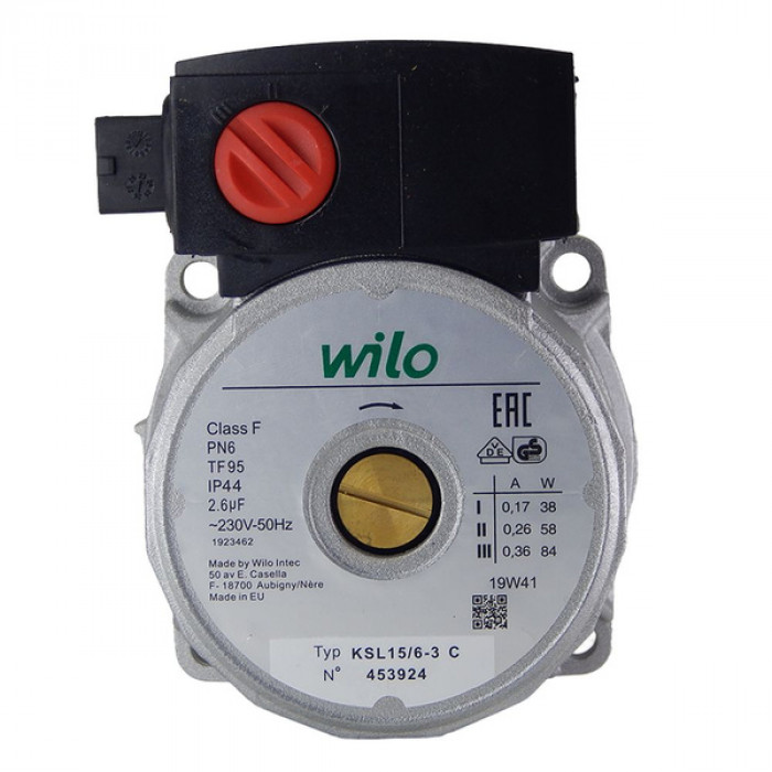 Двигатель насоса WILO 15-5-3C 82W по часовой